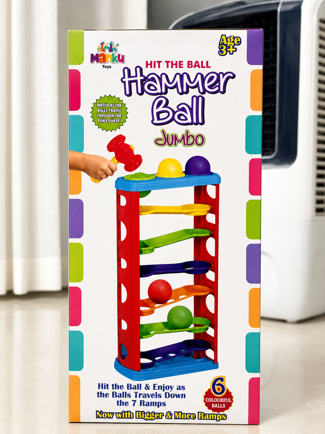 Jumbo Hammer Ball Toy | Giant Whack-a-Mole Style Game for Kids
