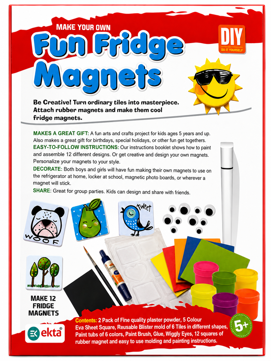 Classic Fun Fridge Magnets Set | Alphabet, Numbers & Shapes Learning Toy