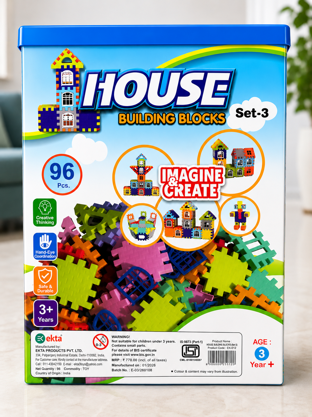 Smart Builder Construction Set | Creative Building Toy for Kids (2-Pack)