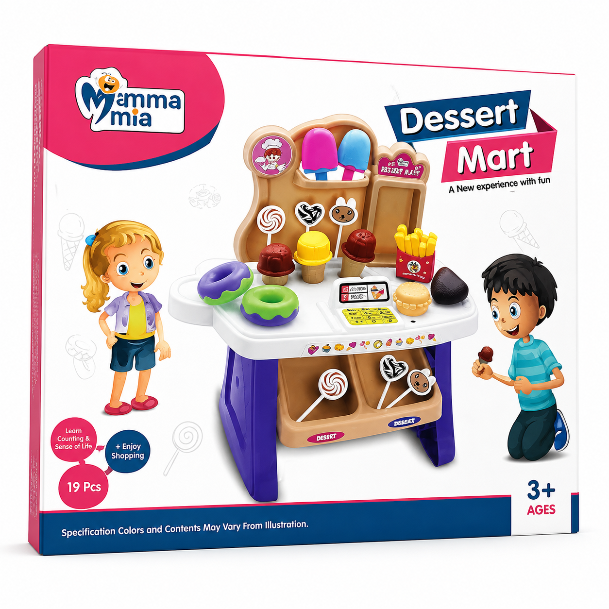 Dessert Mart Play Kitchen Set | Pretend Food & Sweet Shop Toy for Kids