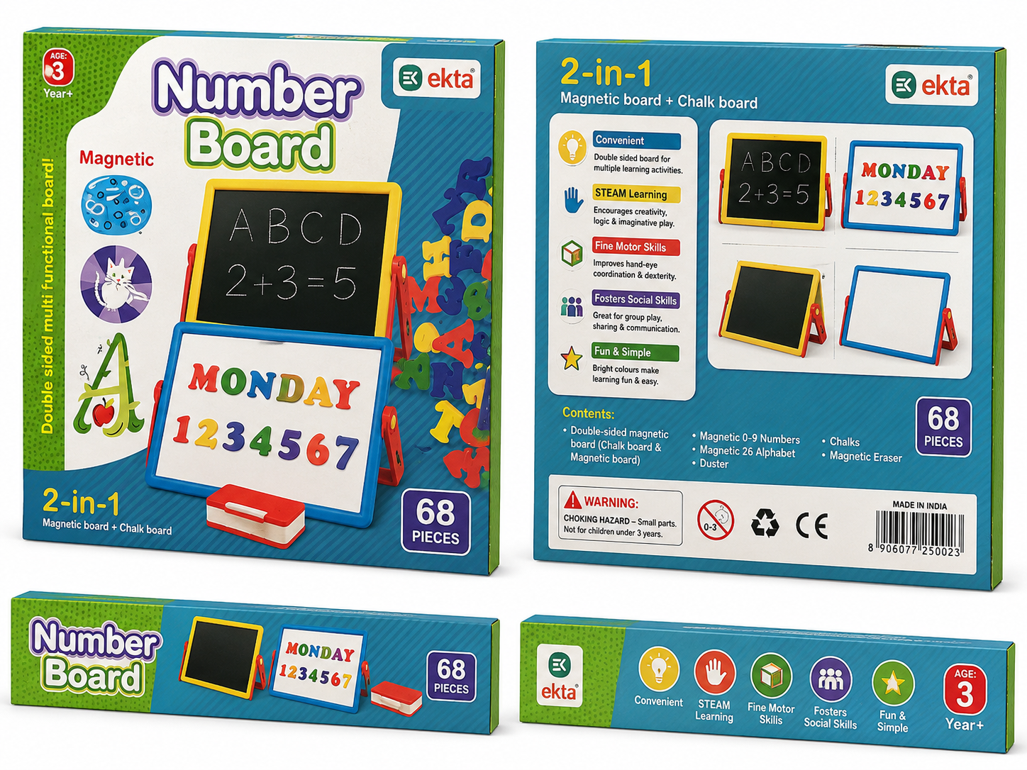 ABC Numero Board | Alphabet & Number Learning Board for Kids