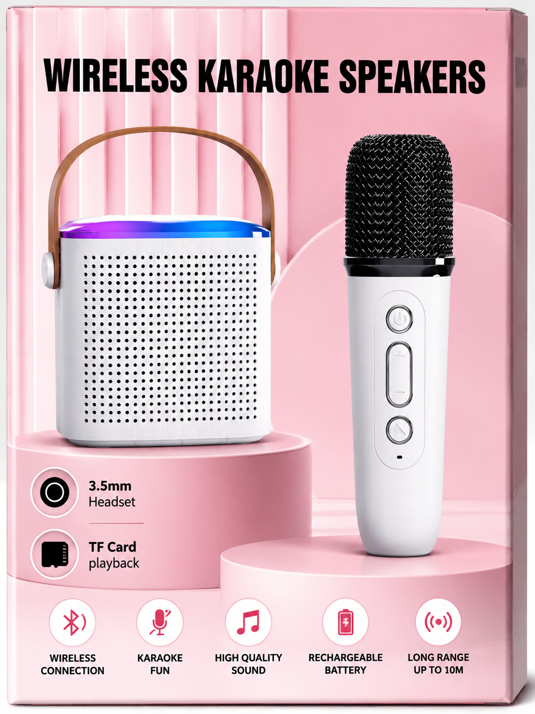 Speaker Microphone Toy | Karaoke Mic with Echo & Amplifier for Kids