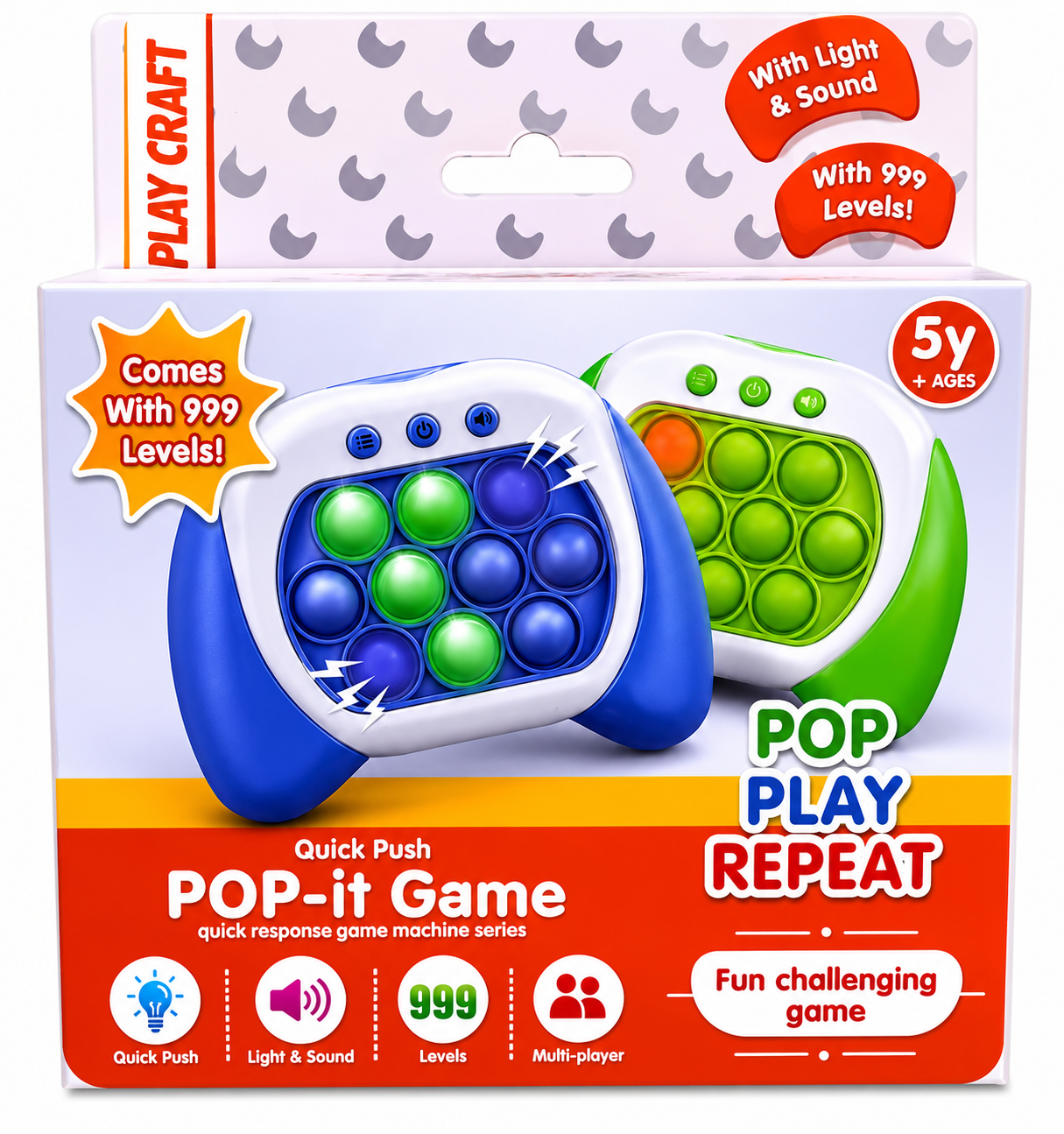 Pop It Fidget Toy | Silicone Sensory Stress Relief Toy for Kids