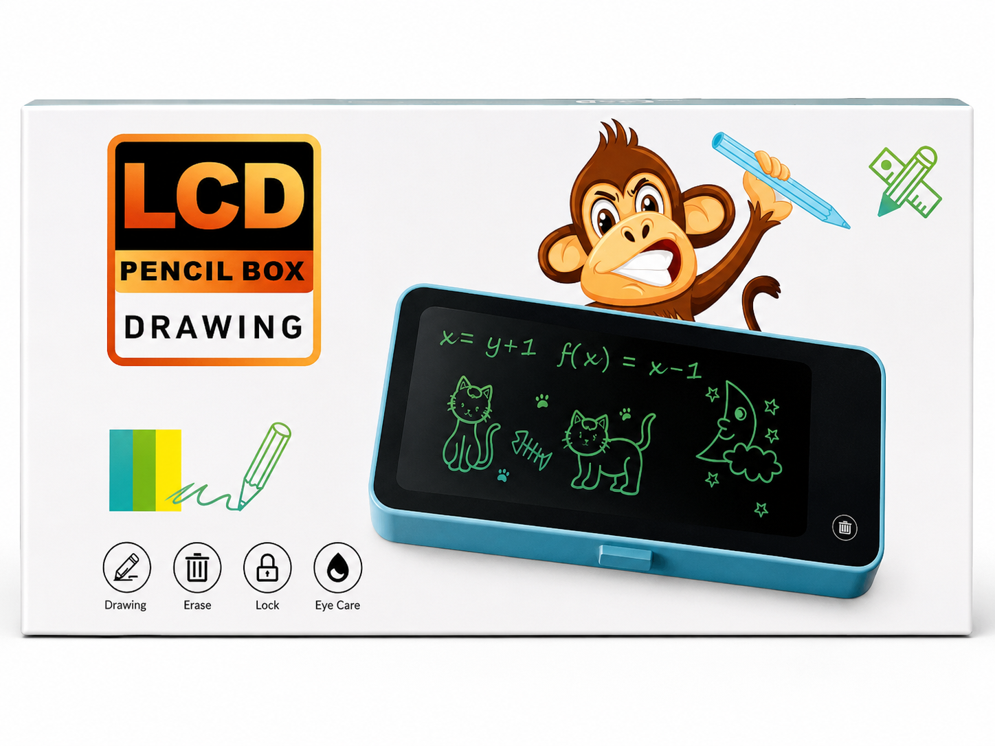 LCD Pencil Writing Toy (Pack of 5) | Reusable LCD Drawing Stylus for Kids