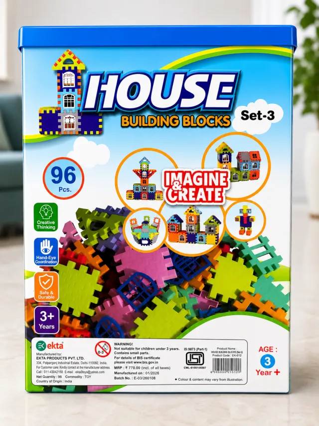 Smart Builder Construction Set | Creative Building Toy for Kids (2-Pack)